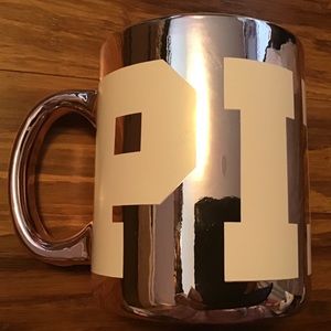 PINK Victoria’s Secret jumbo metallic mug 30 oz
